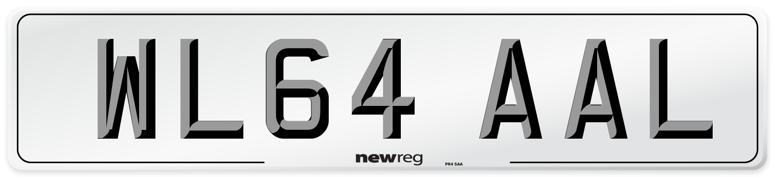WL64 AAL Number Plate from New Reg